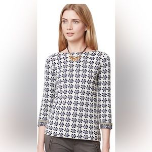 Anthropologie field of flowers light weight daisy sweater in blue size xs